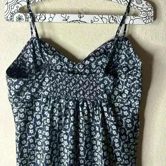 Free People On Our Radar Slip Dress Navy Combo size Medium - Picture 4 of 8